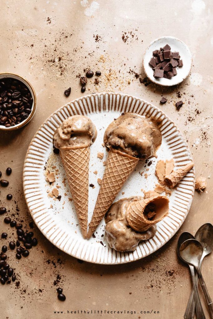 5 Ingredient Mocha Coffee Nice Cream Vegan