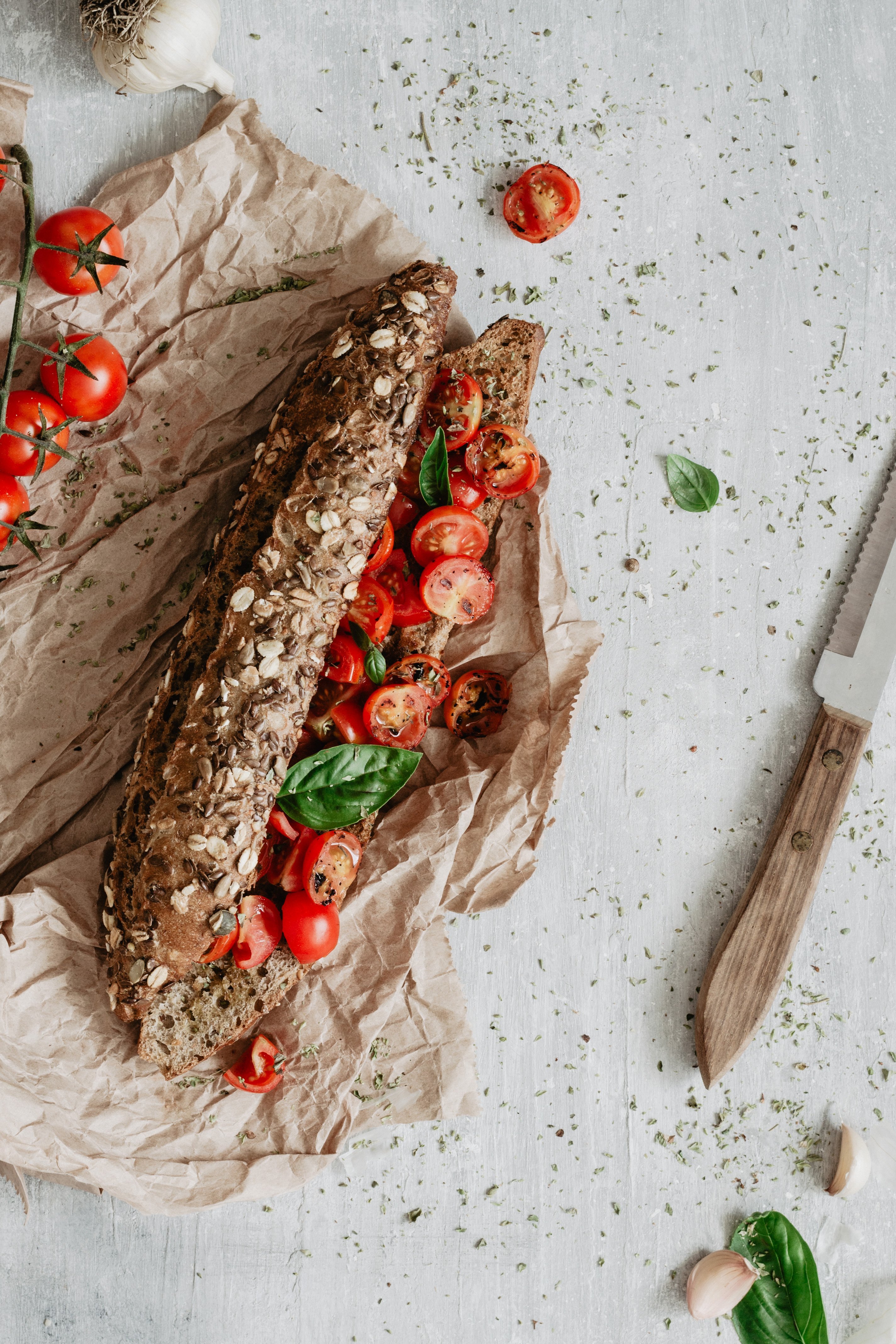 how to make bruschetta bread