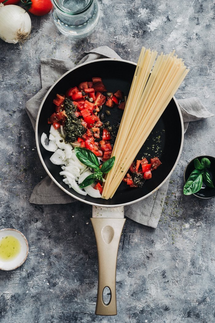 healthy vegan one pot pasta