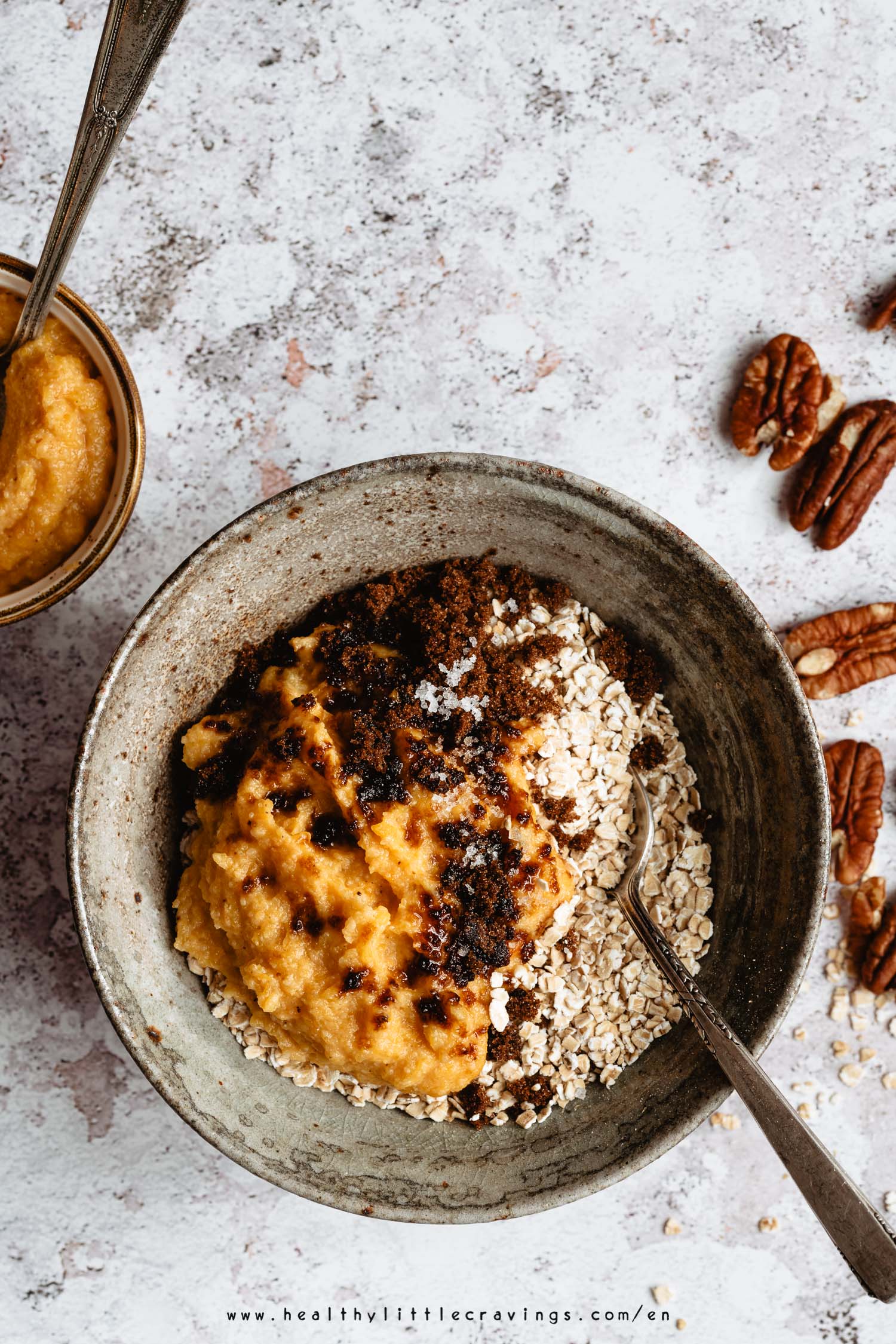 All the ingredients to make pumpkin granola