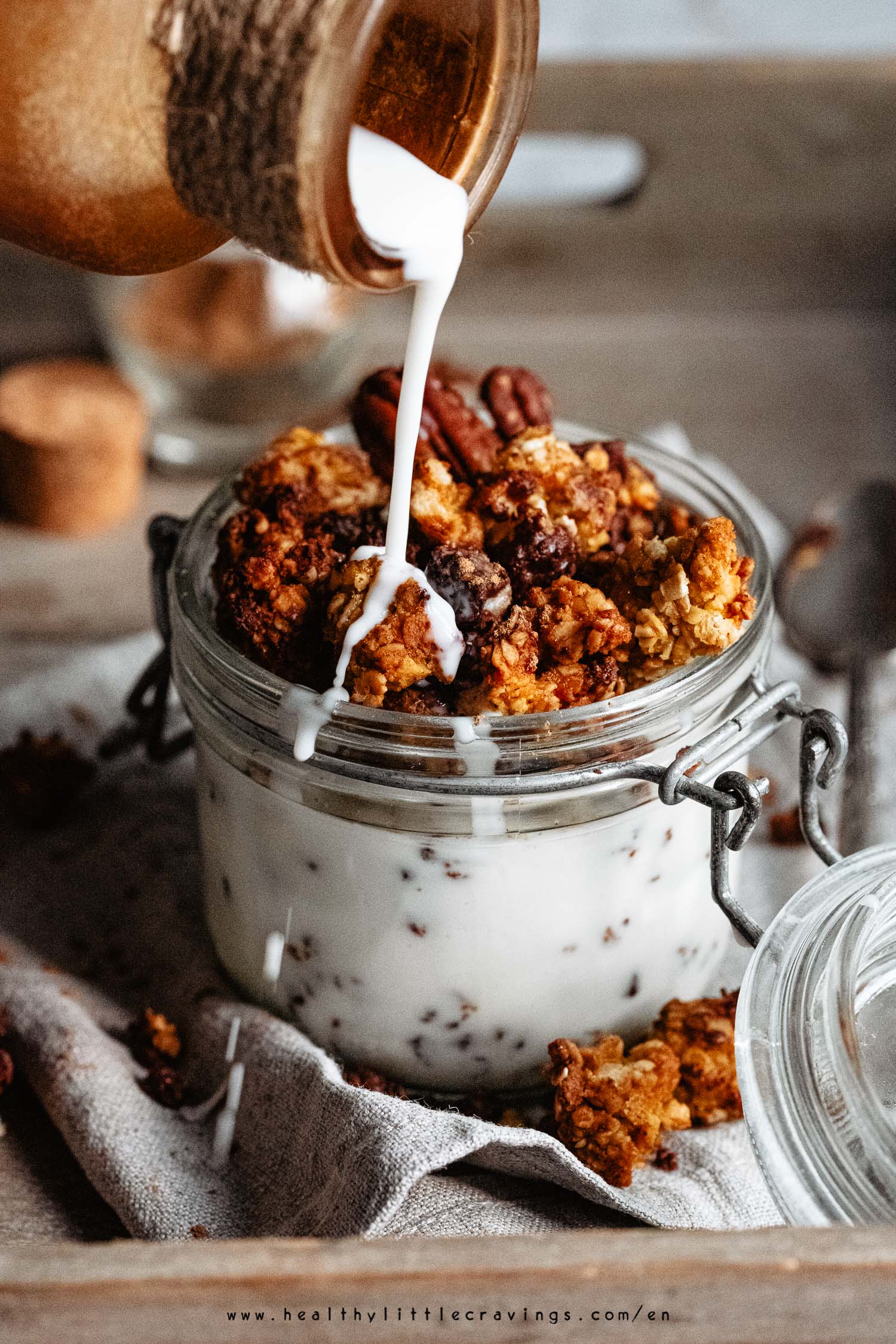 Granola matcha cranberries amandes main image 1
