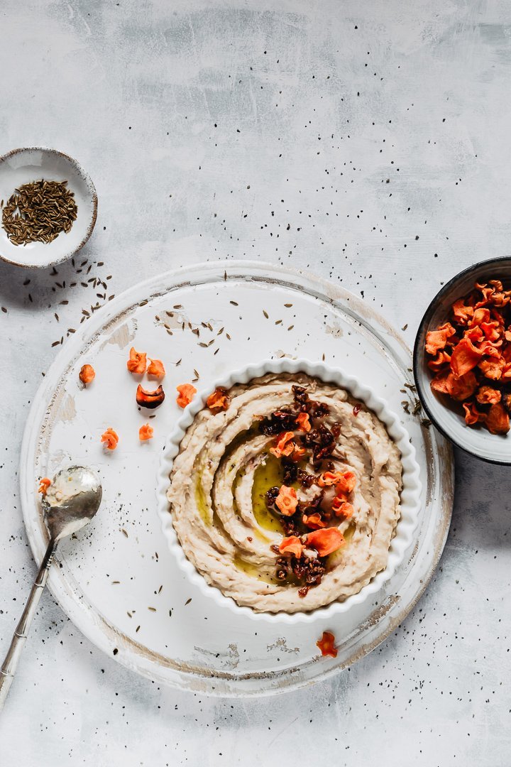 healthy white beans hummus with 