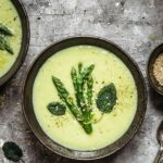 Recipe of cream of asparagus soup with milk
