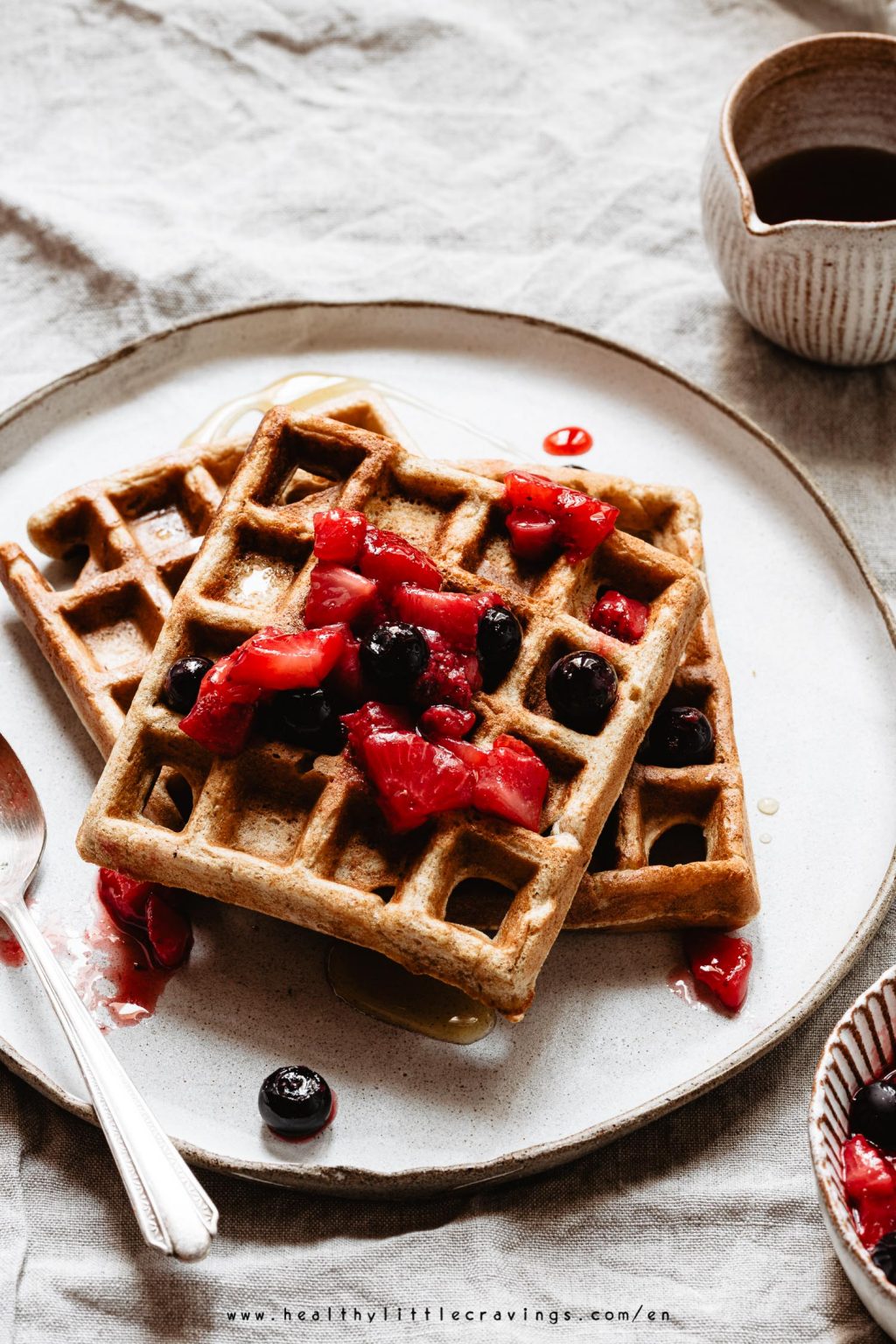 Crispy Waffle Recipe Without Baking Powder Healthy Little Cravings
