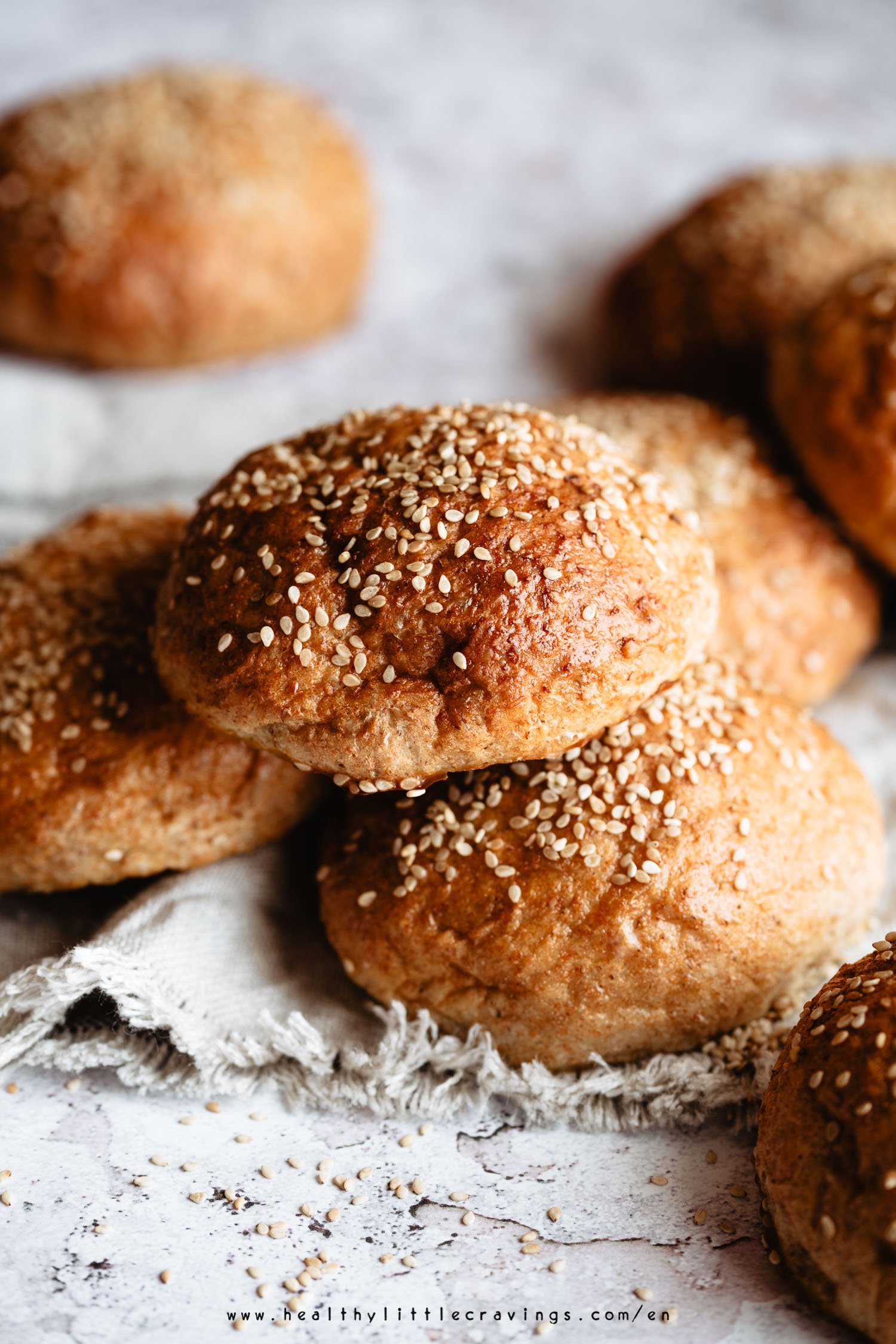 Pane al sesamo per hamburger