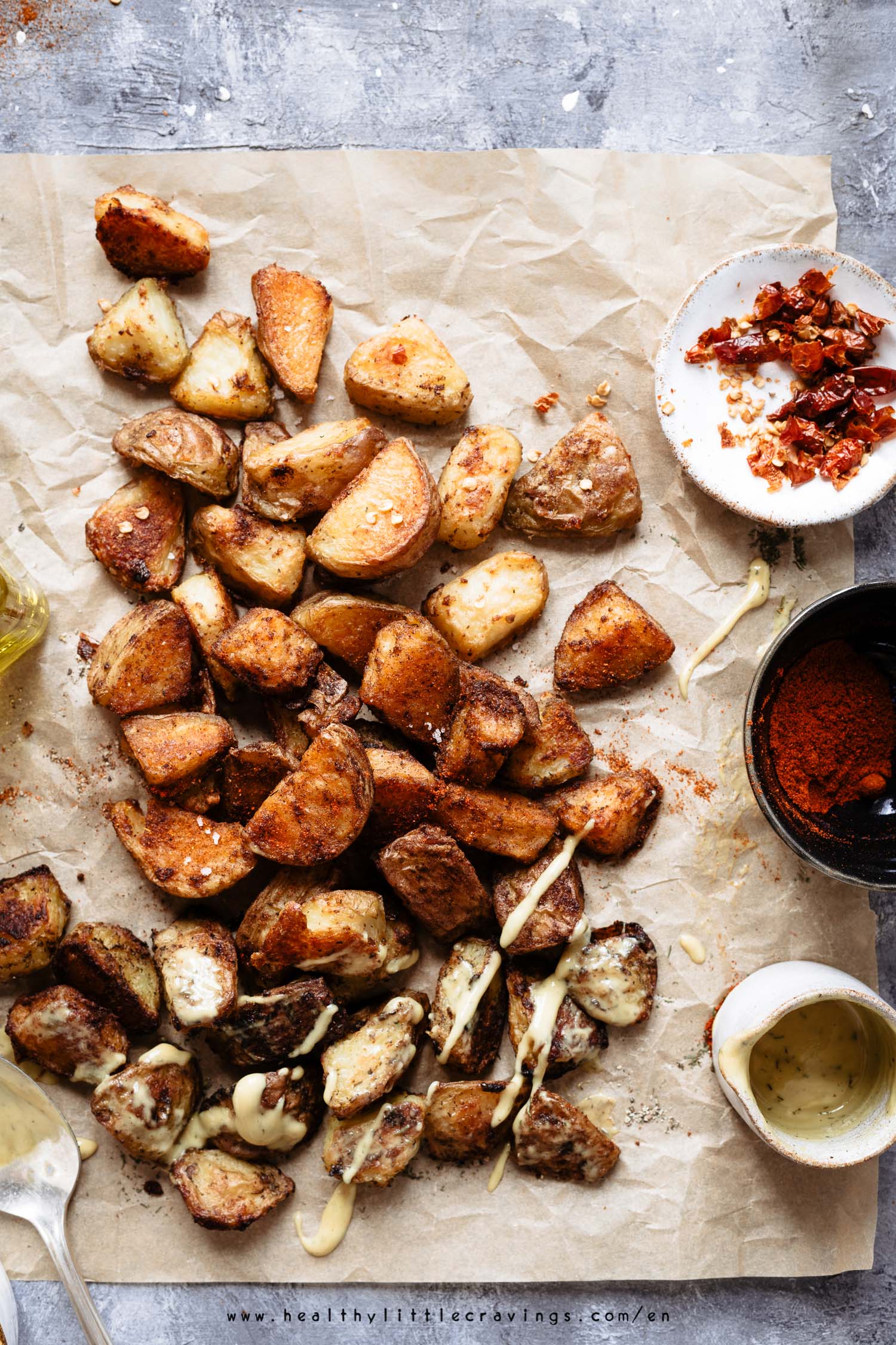 Baking soda potatoes 3 ways