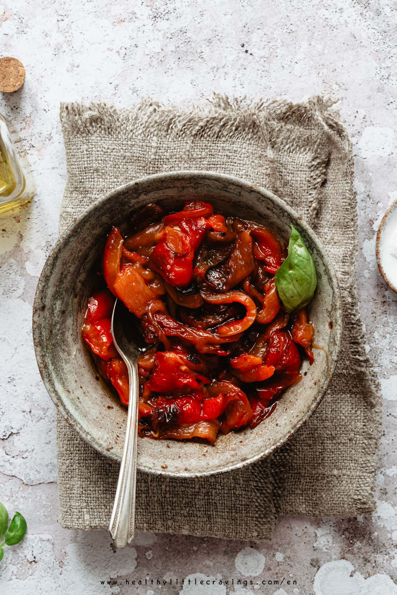 How to roast red peppers into the oven easily 