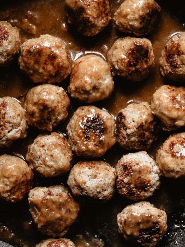 Healthier Swedish meatballs and gravy Healthy Little Cravings
