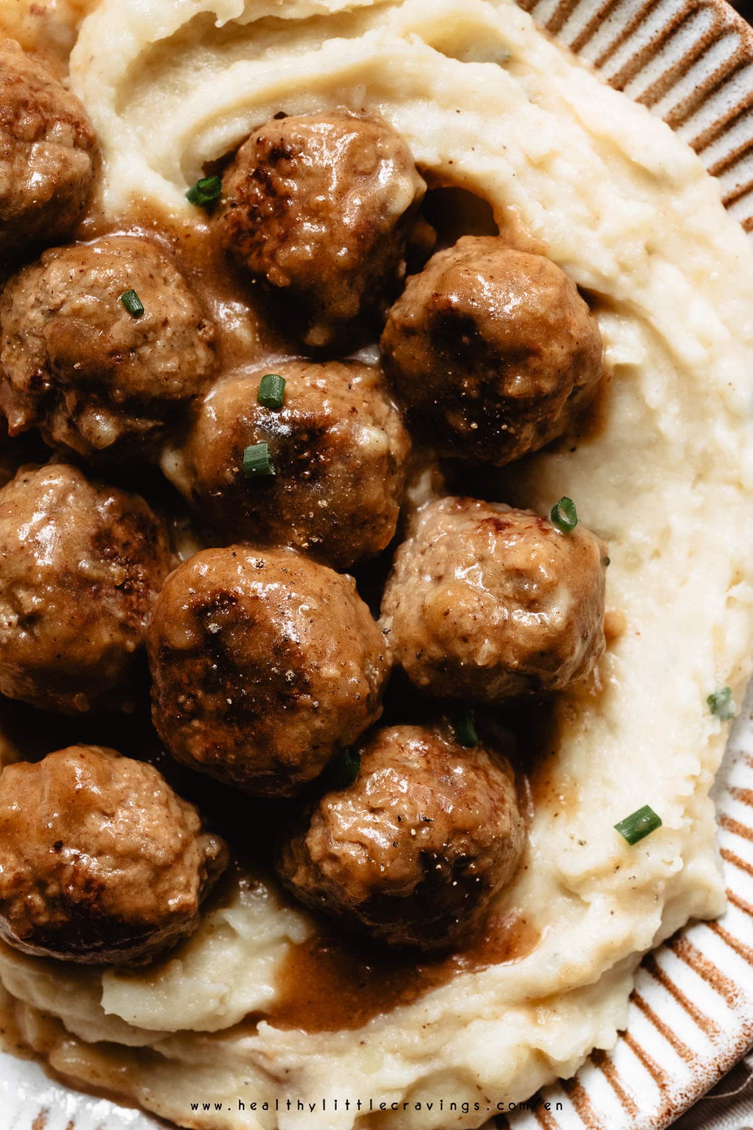 Polpette su purè