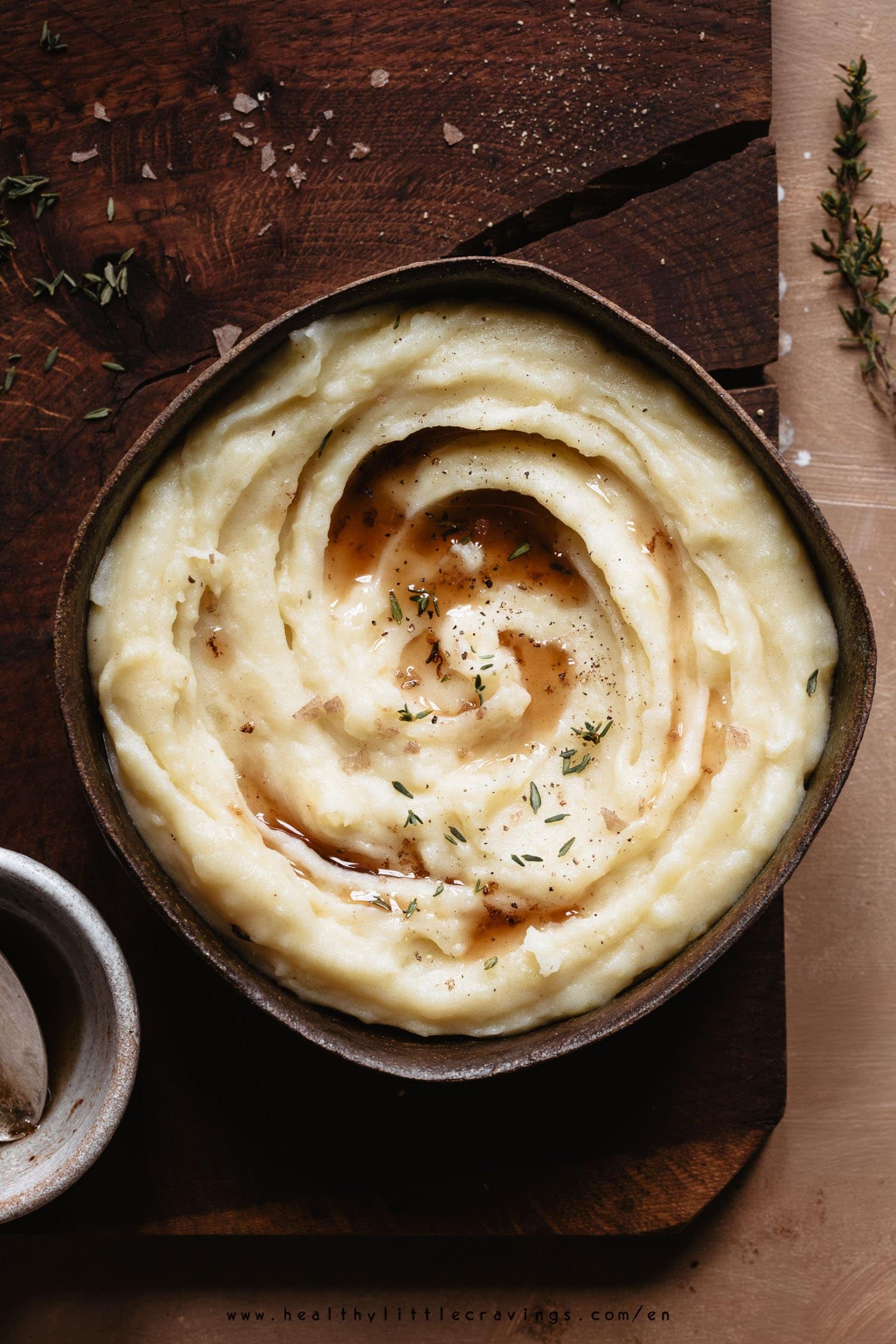 Mashed potatoes with brown butter