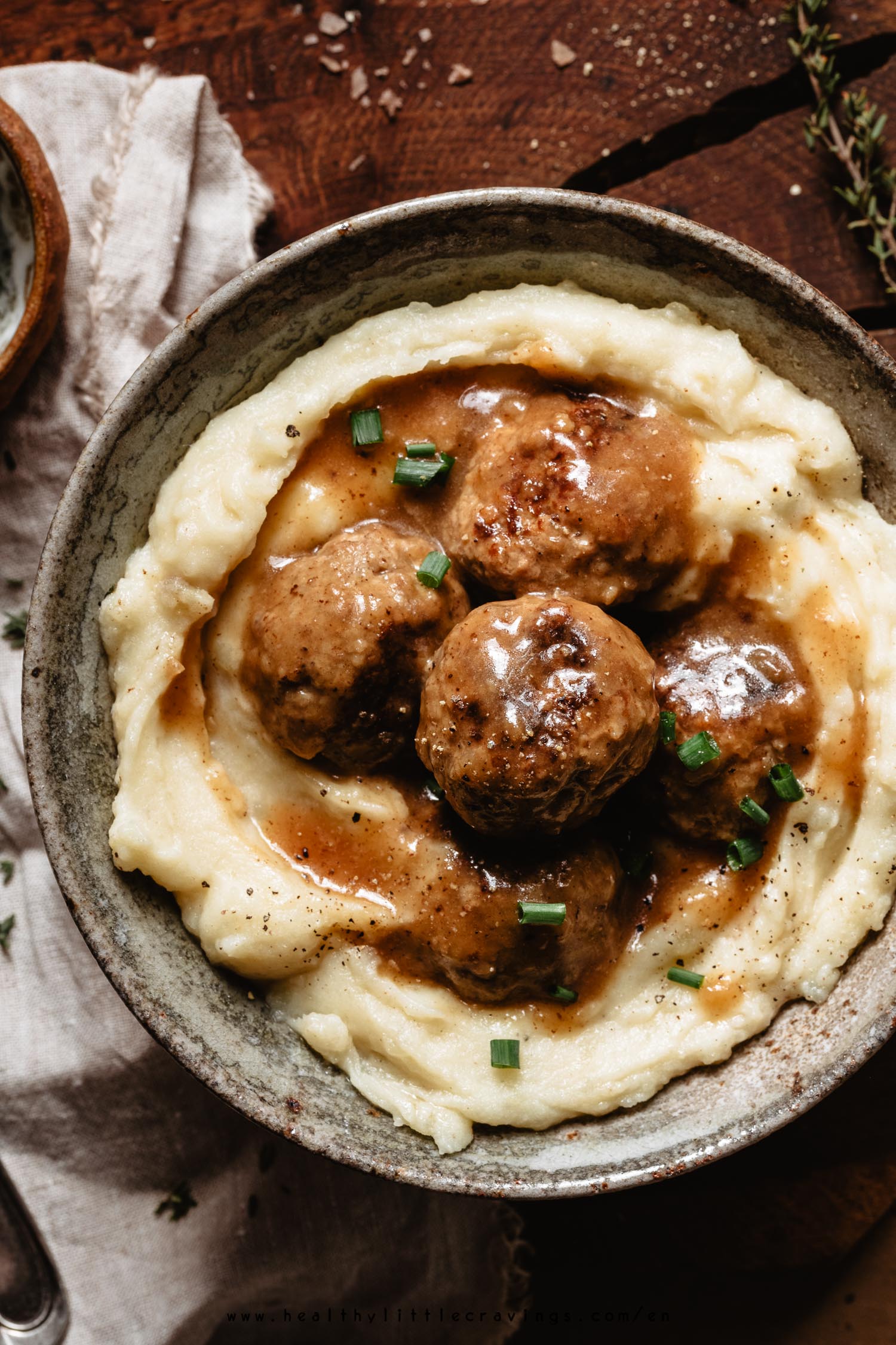 Mashed potatoes and Easy Swedish meatballs  recipe