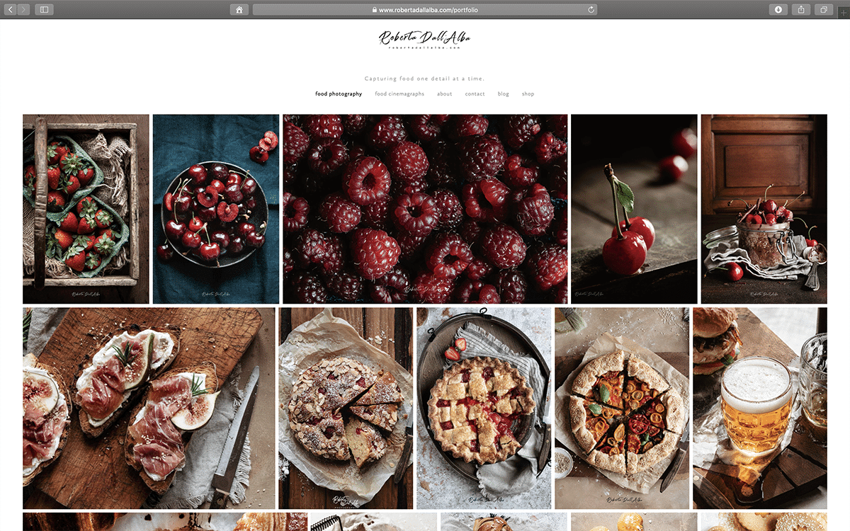 Roberta Dall’Alba Food photographer photography mentorship