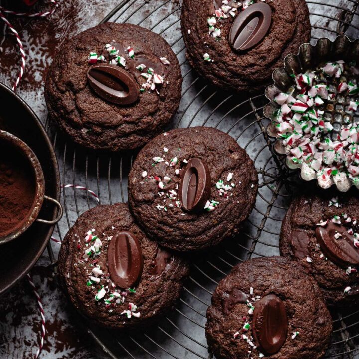 DECADENT DOUBLE CHOCOLATE PEPPERMINT COOKIES